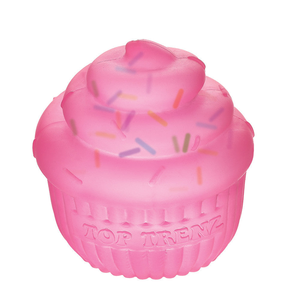 Top Trenz Adorable Sprinkle Cupcake Sugar Squisher Toy - Stress Relief & Sensory Fun Toys
