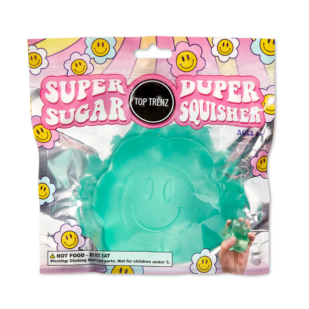 Top Trenz Daisy Squishy Stress Ball Fidget Toy - Sugar Squisher Toys