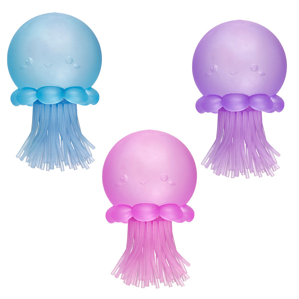 Top Trenz Super Duper Sugar Squisher – Jellyfish Squishy Fidget Toy - Sensory DNA Ball with Stretchy Tentacles Toys