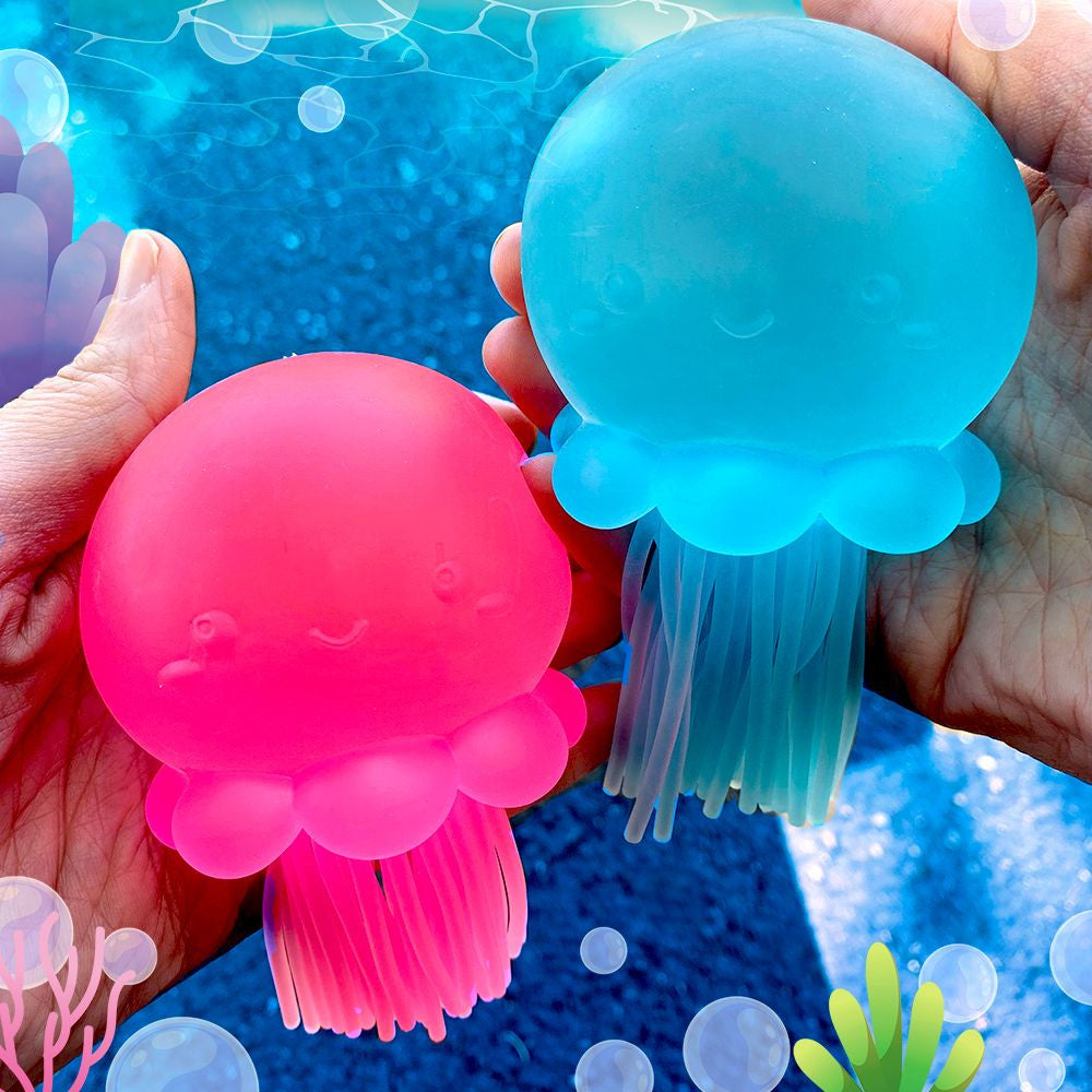 Top Trenz Super Duper Sugar Squisher – Jellyfish Squishy Fidget Toy - Sensory DNA Ball with Stretchy Tentacles Toys