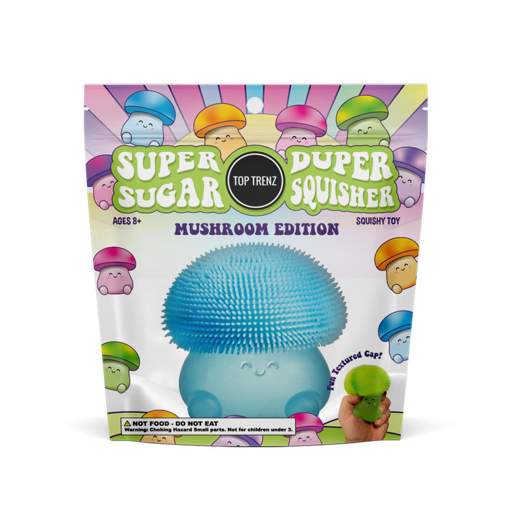 Top Trenz Mushroom Stress Ball Fidget Toy - Non-Toxic - Sugar Squisher Toys