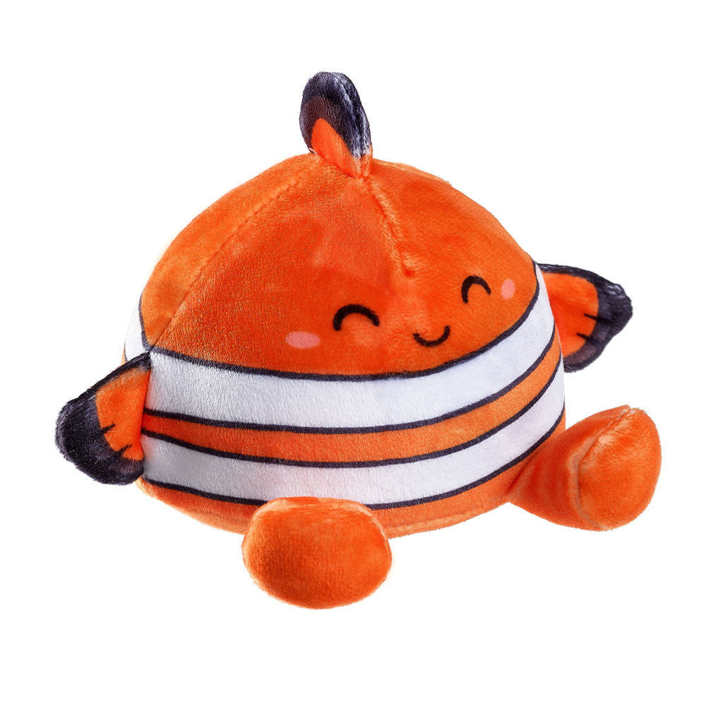 Top Trenz Nathan the Clownfish Squishy Plush – Super Duper Sugar Squisher - Trending Fidget Toy & Sensory Plush for Kids, Tweens, Teens & Collectors Toys