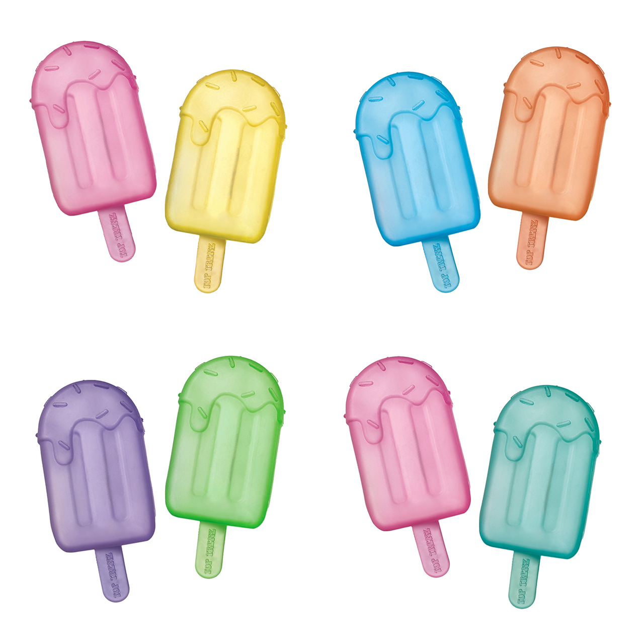 Top Trenz Super Duper Sugar Squisher - Mini Ice Pops 2 Pack - Stress Relief Squishy Toys Toys