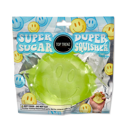 Top Trenz Happy Face Squishy Stress Ball Fidget Toy - Sugar Squisher Toys