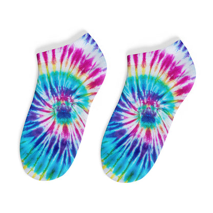 Top Trenz Tie dye fun ankle socks Apparel