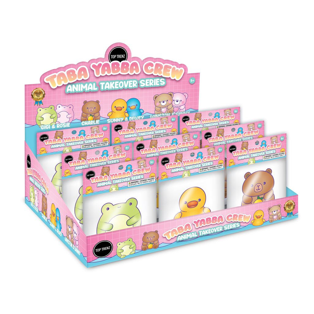 Top Trenz Taba Yabba Crew – Animal Takeover Series - Extra Sticky Animal Fidget Toys to Squish & Collect Toys