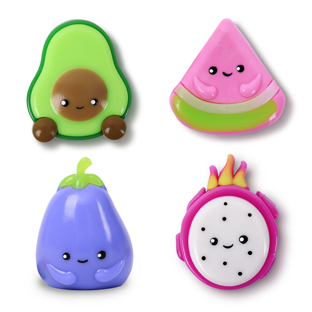 Top Trenz Taba Yabba Crew – Fruit 4 Days Series - Extra Sticky Fruit Fidget Toys to Squish & Collect Toys