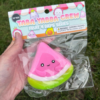 Top Trenz Taba Yabba Crew – Fruit 4 Days Series - Extra Sticky Fruit Fidget Toys to Squish & Collect Toys