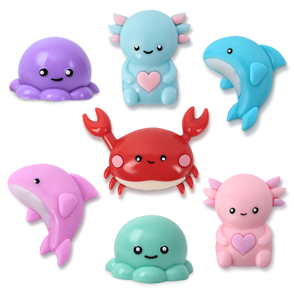 Top Trenz Taba Yabba Crew – Sea Life Series - Extra Sticky Fidget Toys to Squeeze, Stick & Collect Toys