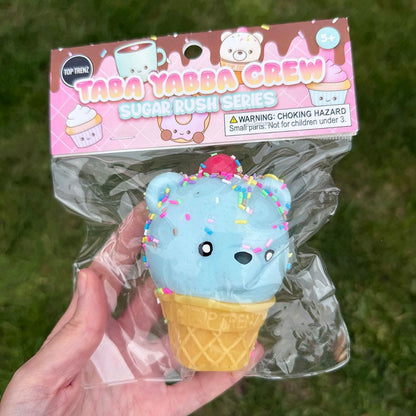 Top Trenz Taba Yabba Crew – Sugar Rush Series - Extra Sticky Dessert Fidget Toys to Squish & Collect Toys|Holiday