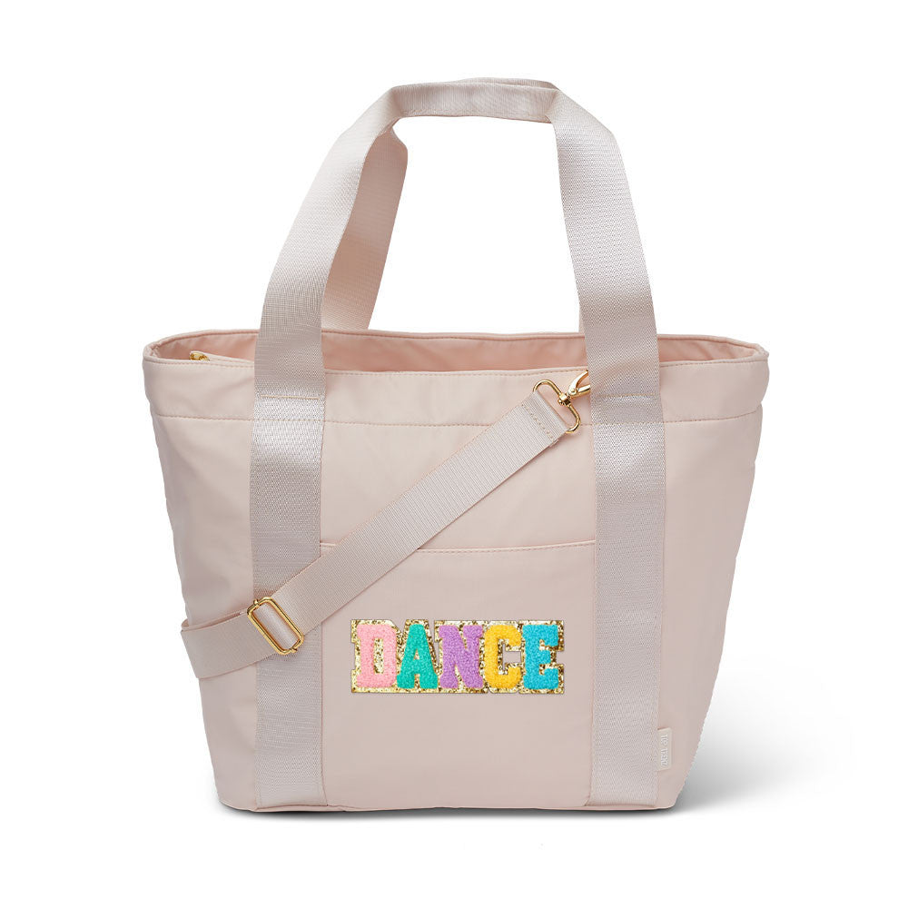 Top Trenz Beige Nylon Weekender Dance Tote Bag Bags