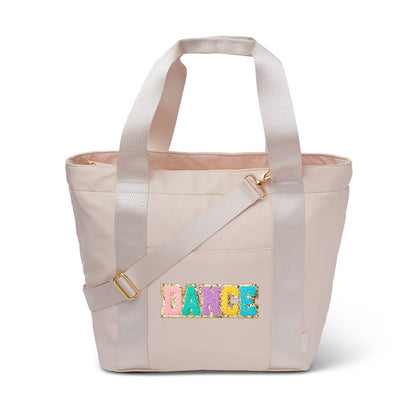 Top Trenz Beige Nylon Weekender Dance Tote Bag Bags