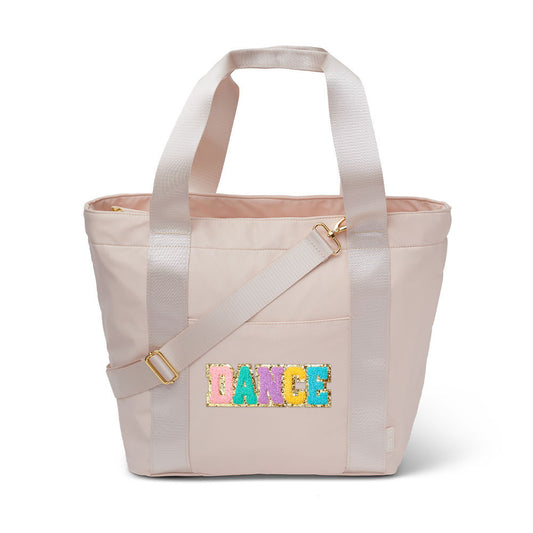 Top Trenz Beige Nylon Weekender Dance Tote Bag Bags