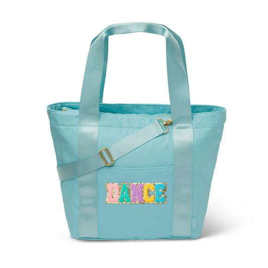 Top Trenz Blue Nylon Weekender Dance Tote Bag Bags