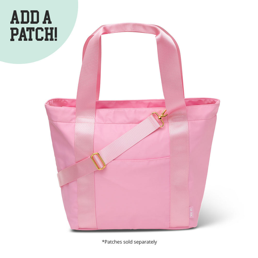 Top Trenz Pink Classic Nylon Tote Bag For Kids And Tweens Bags