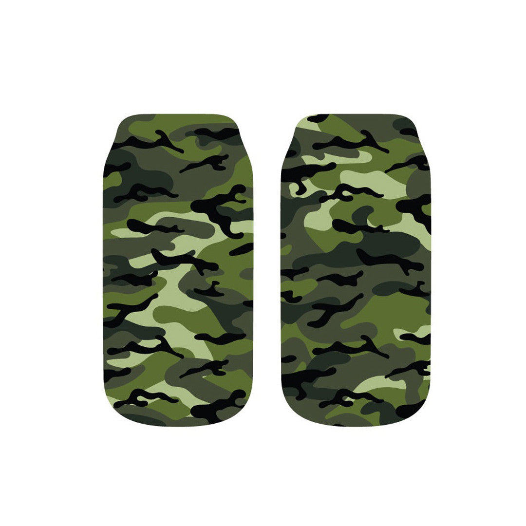 Top Trenz Ankle Socks- Green Camoflauge Apparel