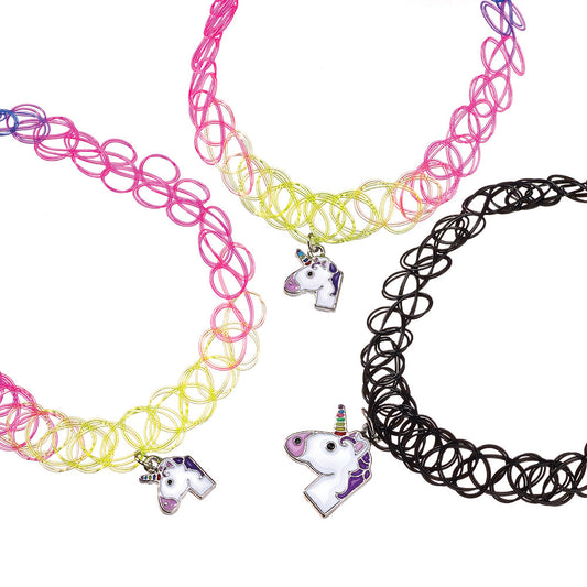 Top Trenz Unicorn Stretch Tattoo Jewelry Choker Accessories
